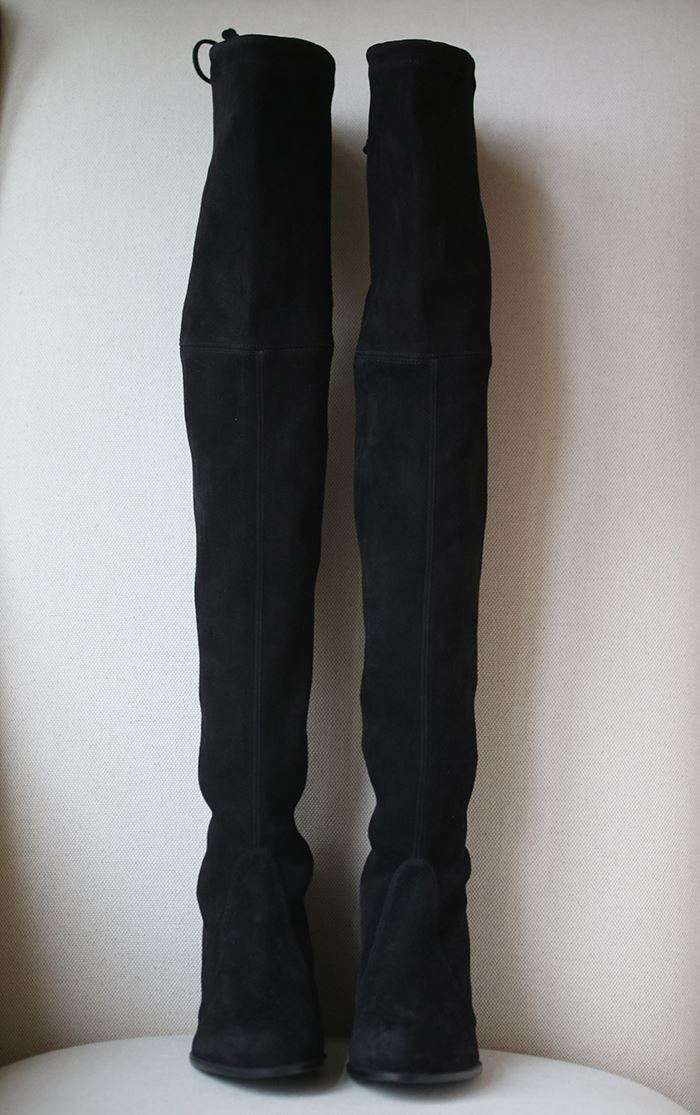 STUART WEITZMAN TIELAND SUEDE OVER-THE-KNEE BOOTS EU 37.5 UK 4.5 US 7 - Image 3