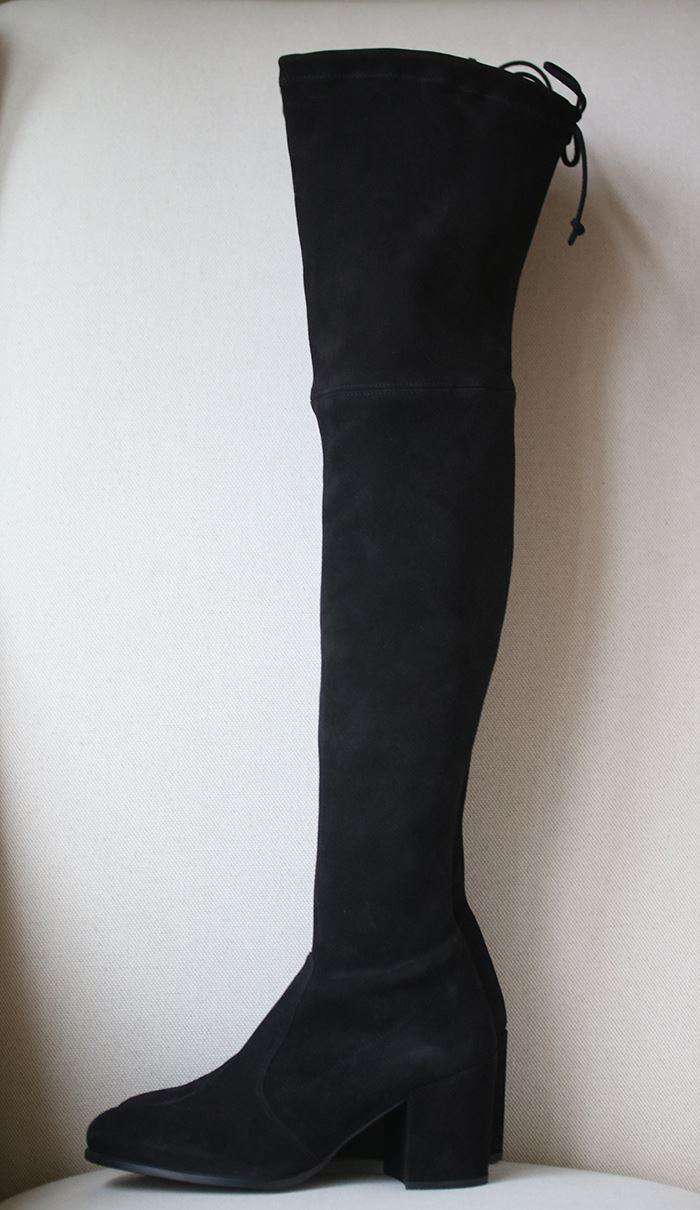 STUART WEITZMAN TIELAND SUEDE OVER-THE-KNEE BOOTS EU 37.5 UK 4.5 US 7 - Image 5