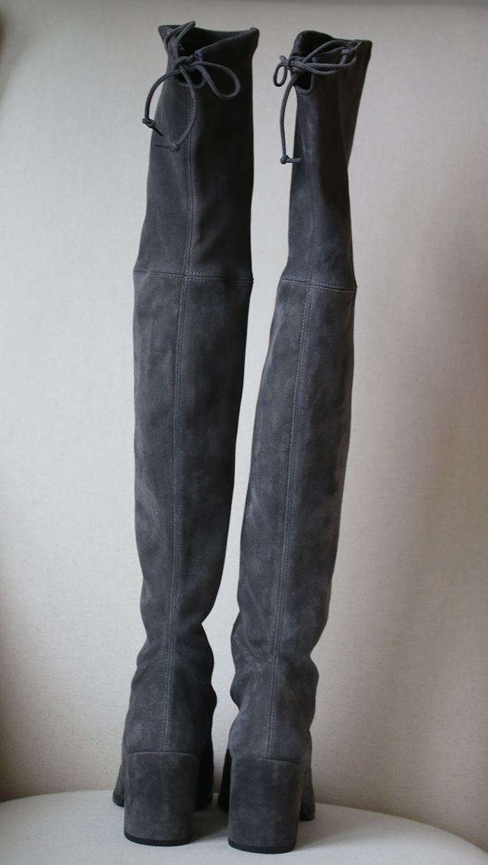 STUART WEITZMAN TIELAND SUEDE OVER-THE-KNEE BOOTS EU 37.5 UK 4.5 US 7 - Image 6