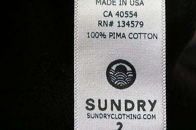 SUNDRY BLACK OBSESSED LONG SLEEVE TOP UK 10 - Image 7