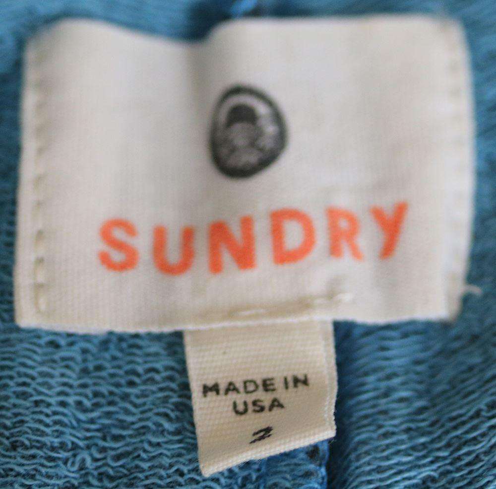 SUNDRY COZY STRIPE BLUE SWEATPANTS MEDIUM - Image 3