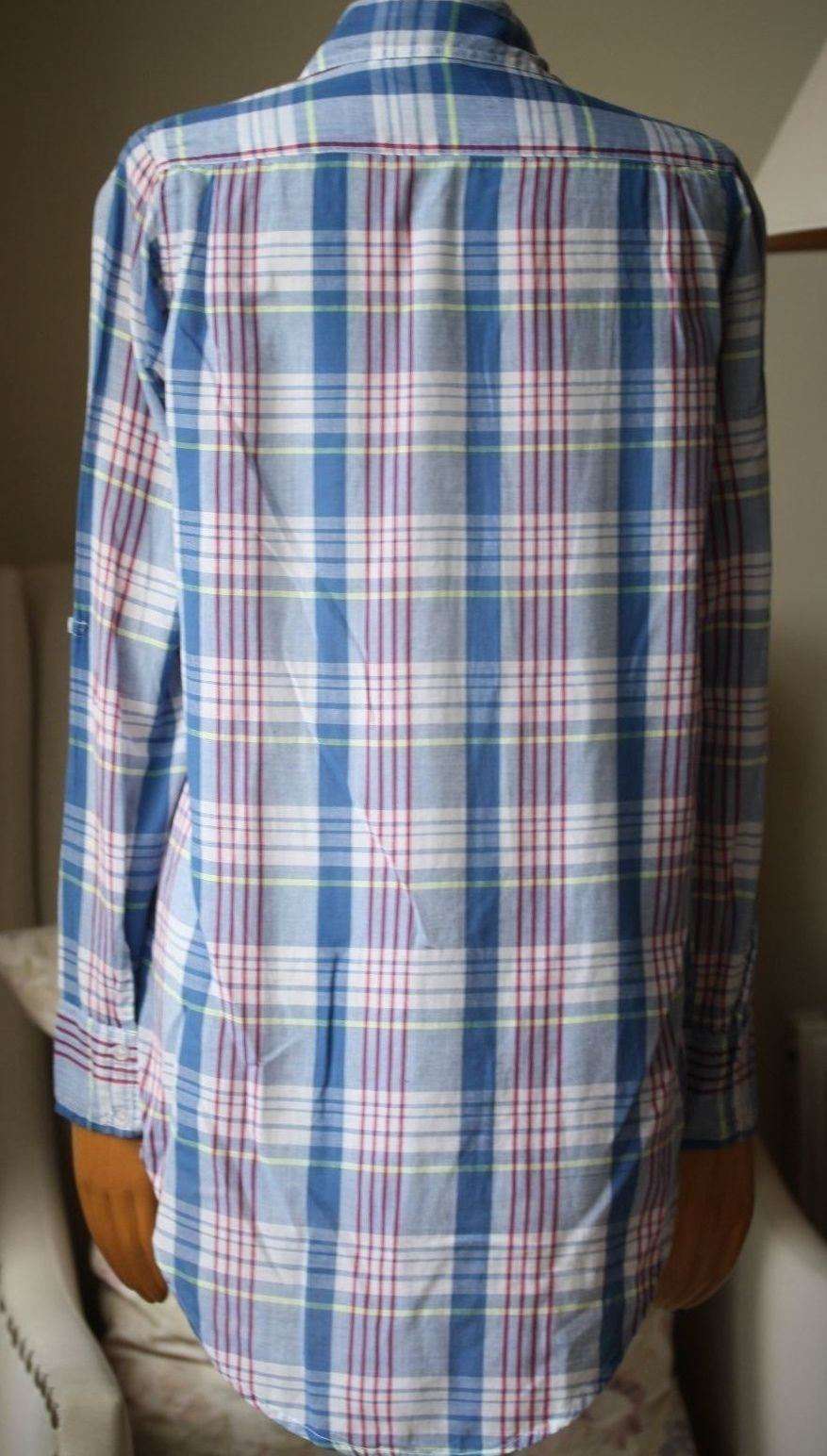 SUNDRY PLAID BASIC SHIRT 1 UK 8 - Image 5