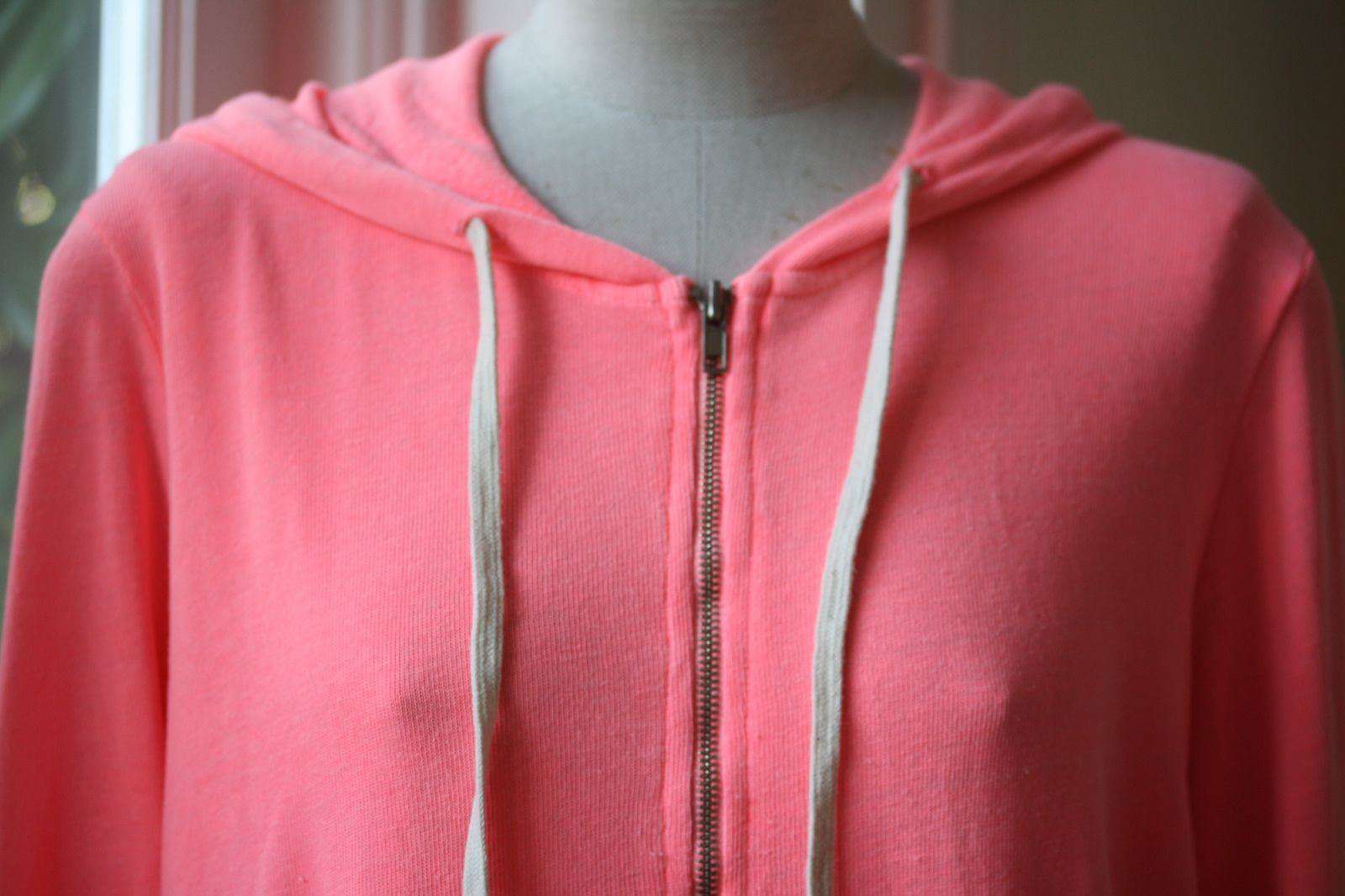 SUNDRY ZIP FRONT POCKET HOODIE US 2 UK 6 - Image 6
