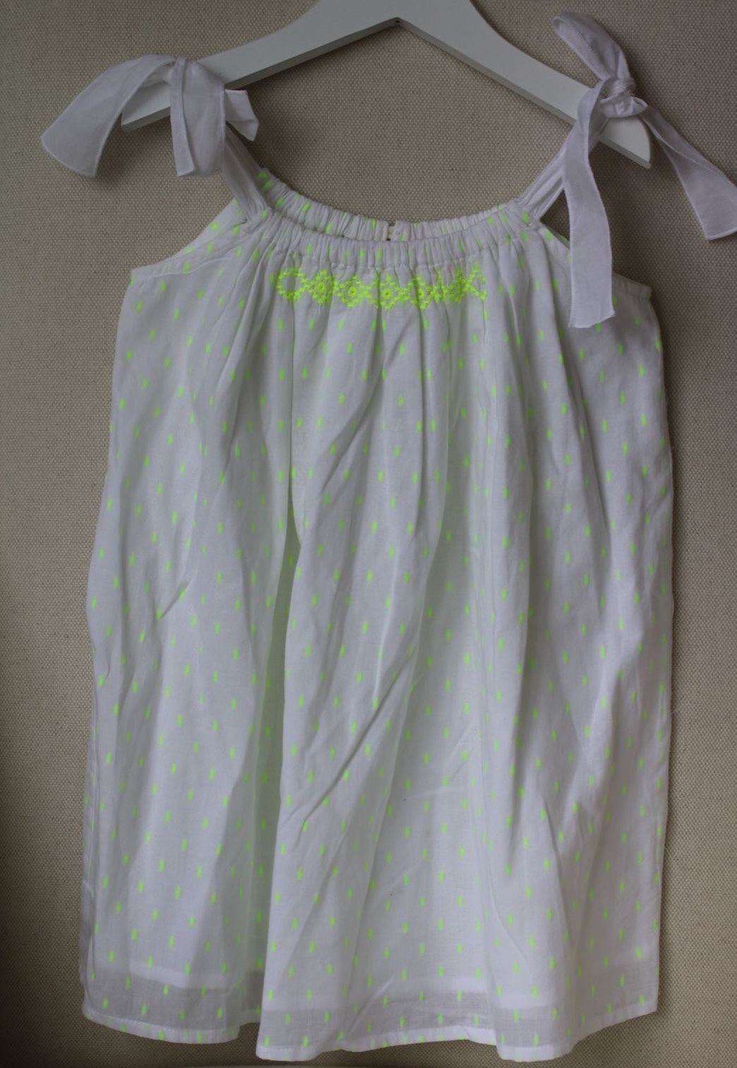 SUNUVA BABY GIRLS NEON DOT BIG TIE DRESS 3-4 YEARS - Image 3