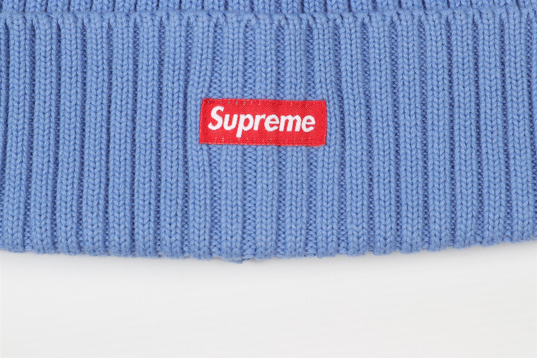 SUPREME BLUE WOOL BEANIE ONE SIZE - Image 3