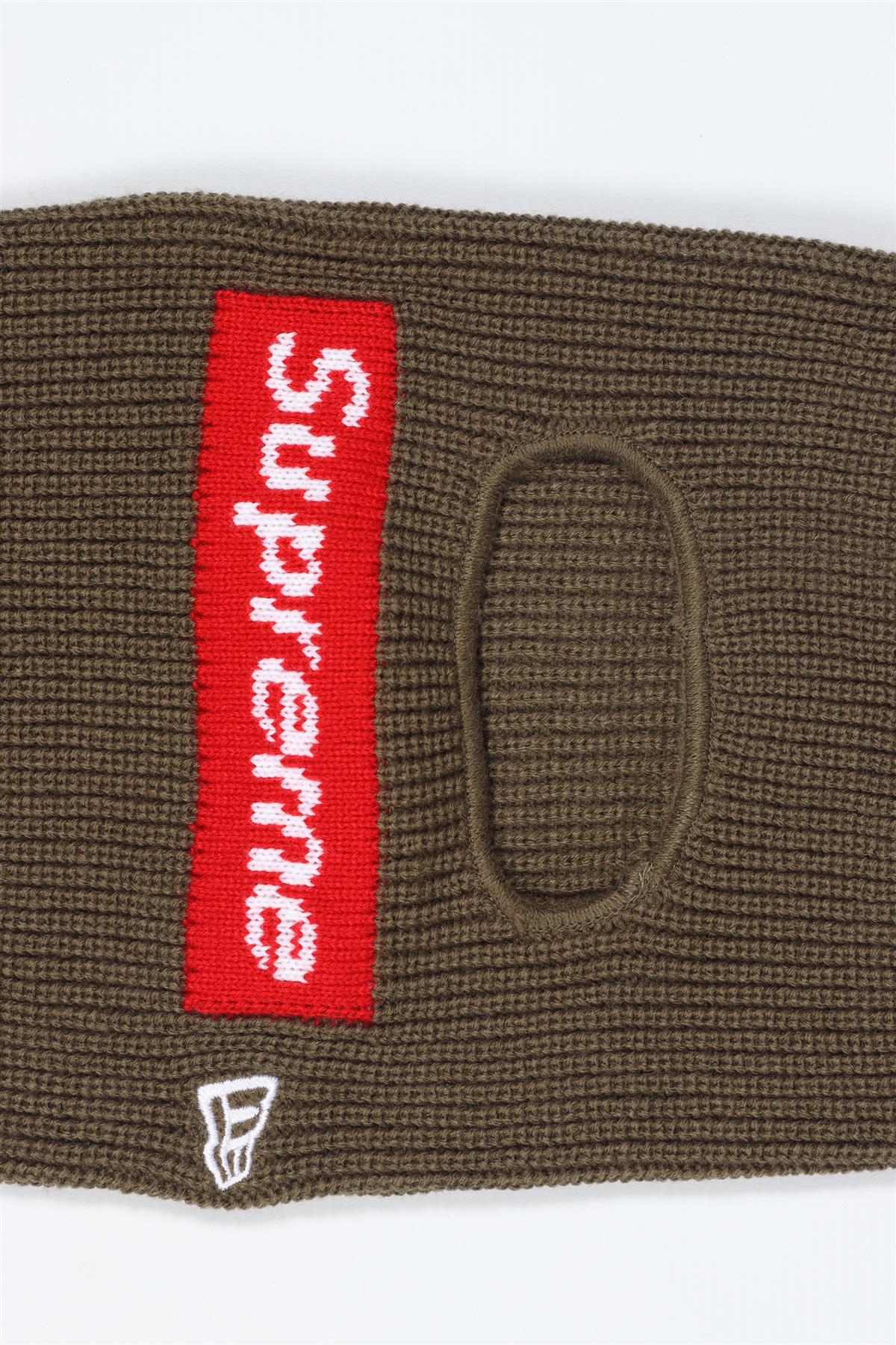 SUPREME + NEW ERA GREEN KNIT BALACLAVA ONE SIZE - Image 3