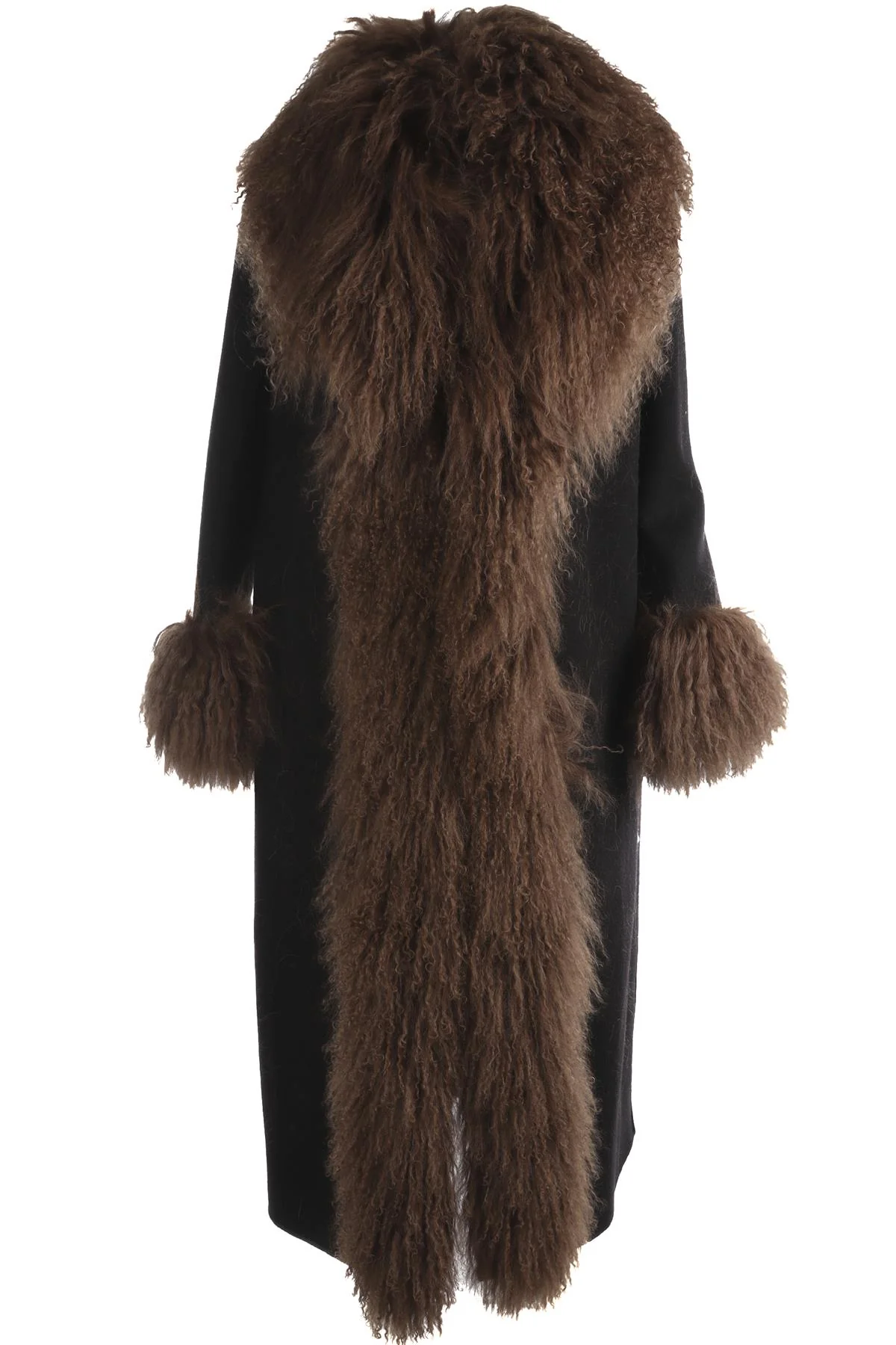SUSANNA CHOW BLACK WOOL COAT SMALL