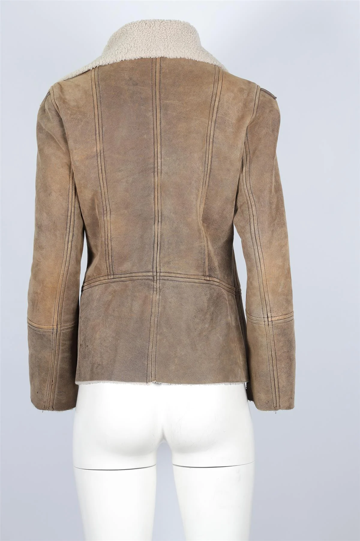 Sylvie Schimmel Brown Suede Jacket FR 42 UK 14 - Image 4