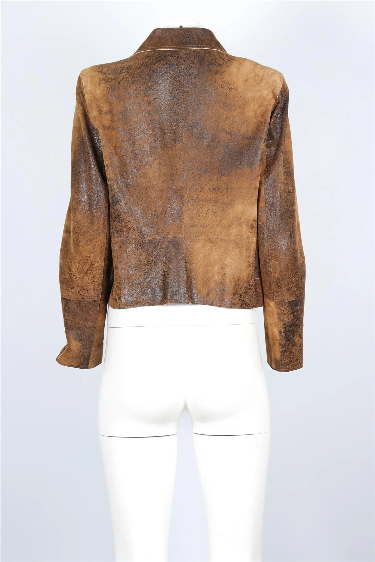 Sylvie Schimmel Brown Suede Jacket FR 46 UK 18 - Image 4