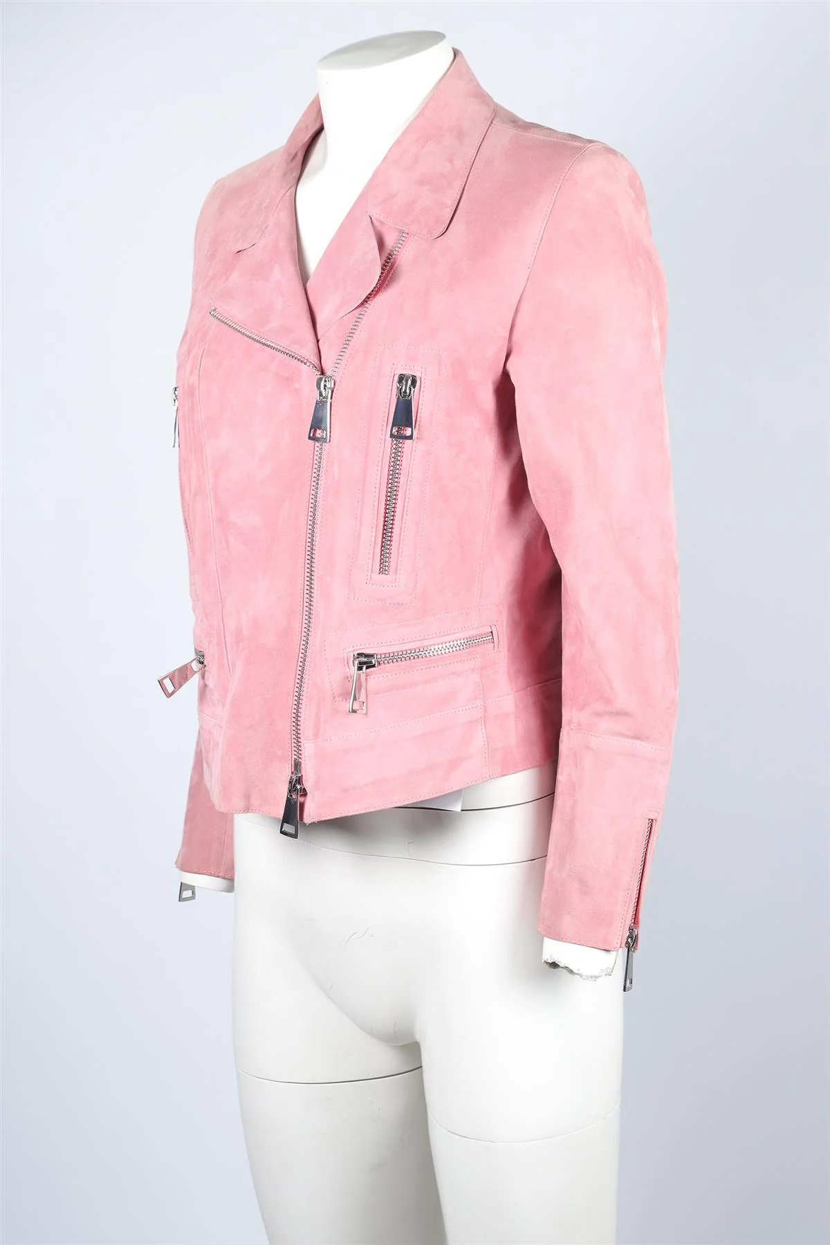 Sylvie Schimmel Pink Suede Jacket FR 44 UK 16 - Image 3