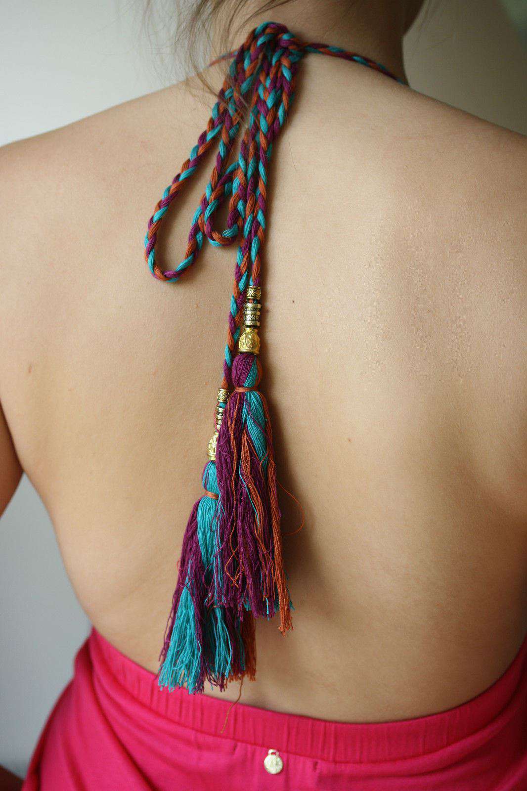 T BAGS FUSCHIA MAXI DRESS SMALL - Image 4