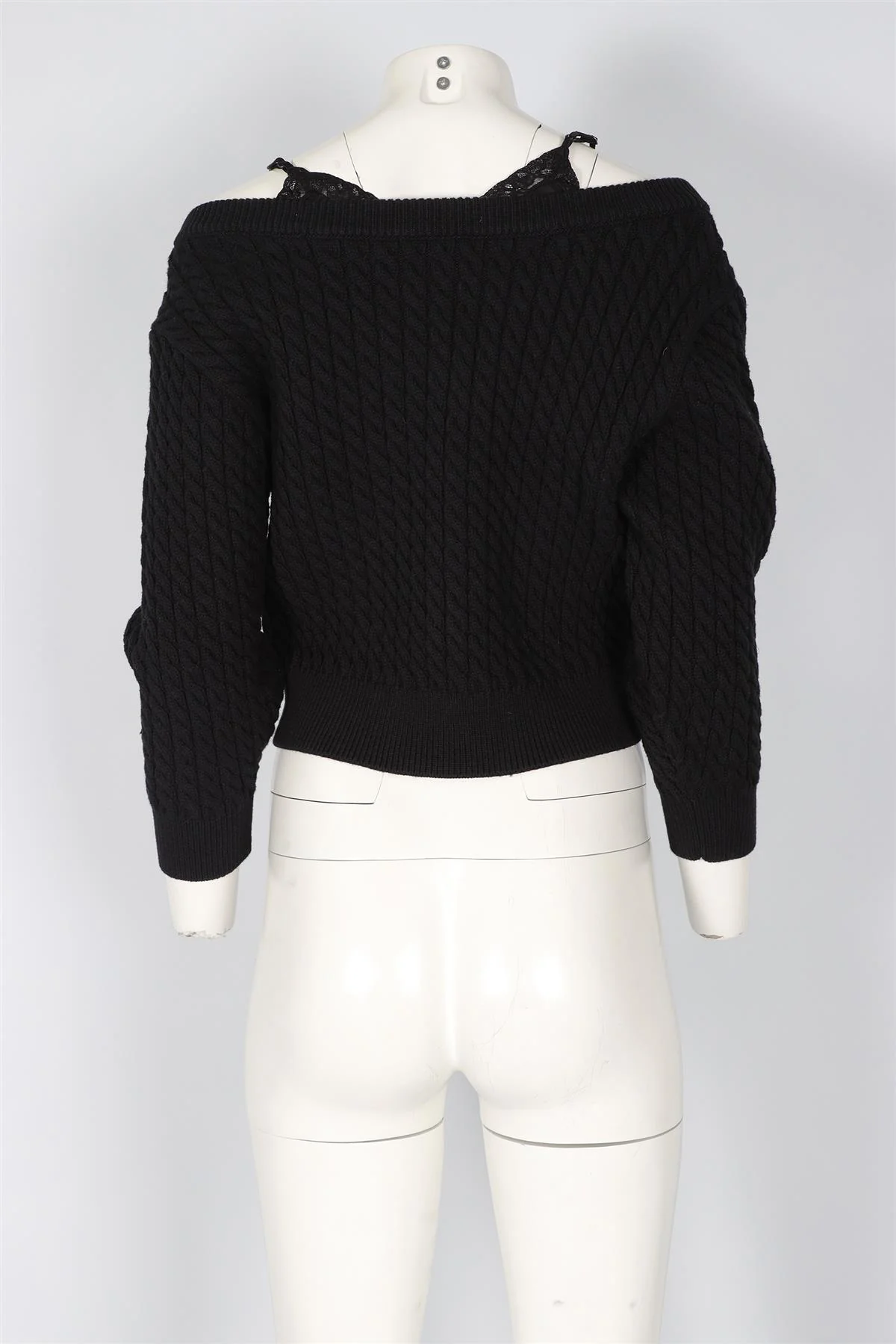 T BY ALEXANDER WANG BLACK WOOL TOP X-SMALL - Image 4
