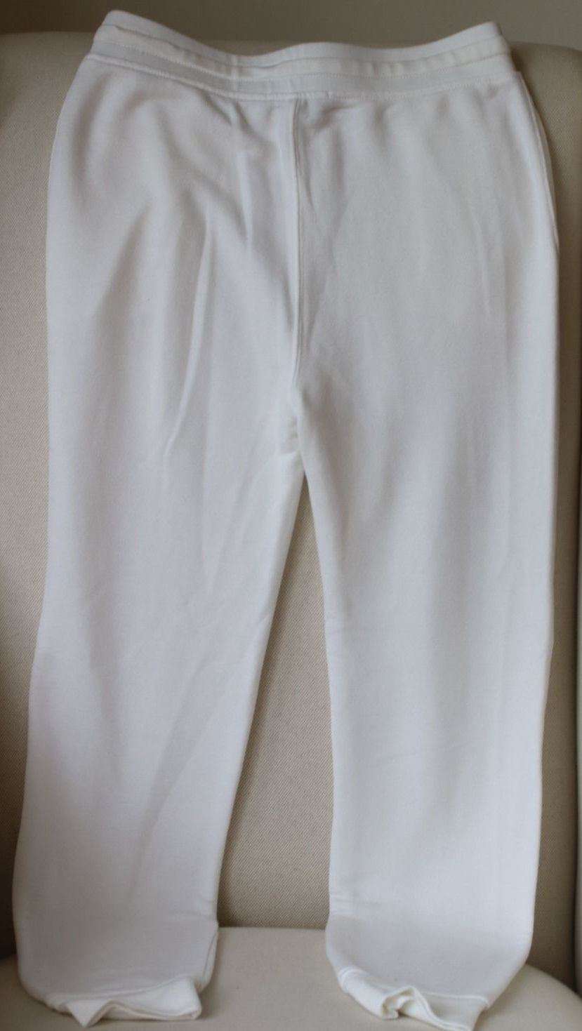 T BY ALEXANDER WANG FRENCH TERRY WHITE SWEATPANTS SMALL - Image 4