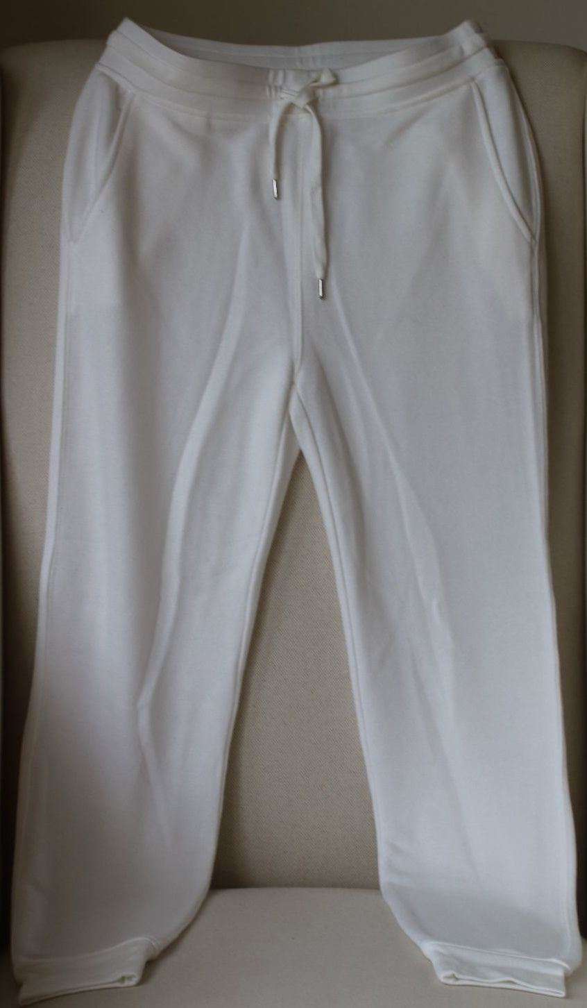 T BY ALEXANDER WANG FRENCH TERRY WHITE SWEATPANTS SMALL - Image 5