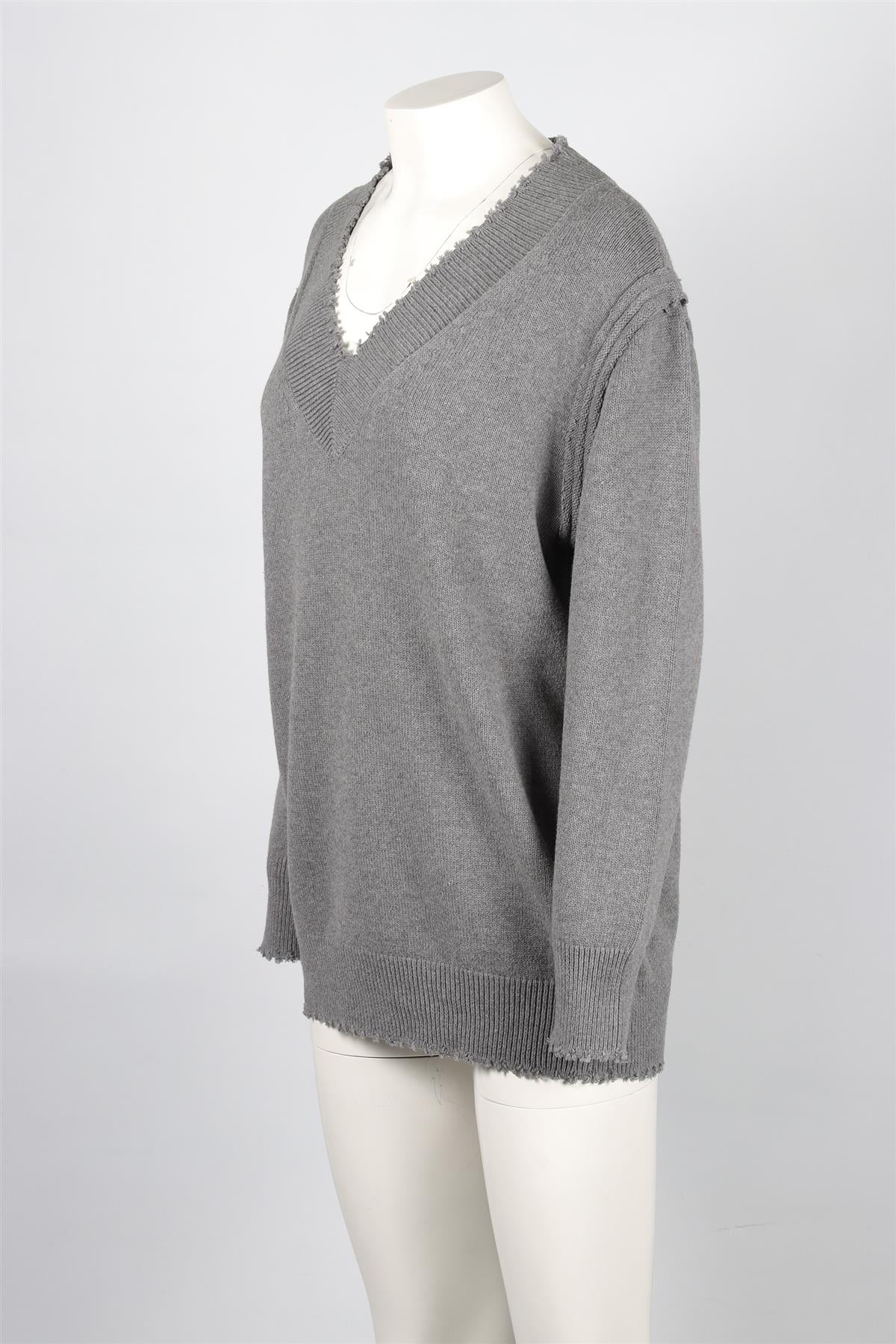 T BY ALEXANDER WANG GREY COTTON SWEATER XSMALL - Image 3