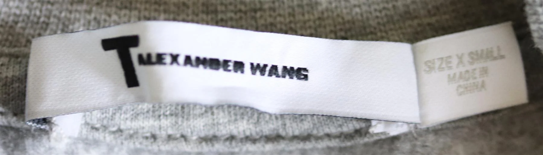 T BY ALEXANDER WANG ONE SHOULDER COTTON BLEND JERSEY SWEATSHIRT XSMALL - Image 5