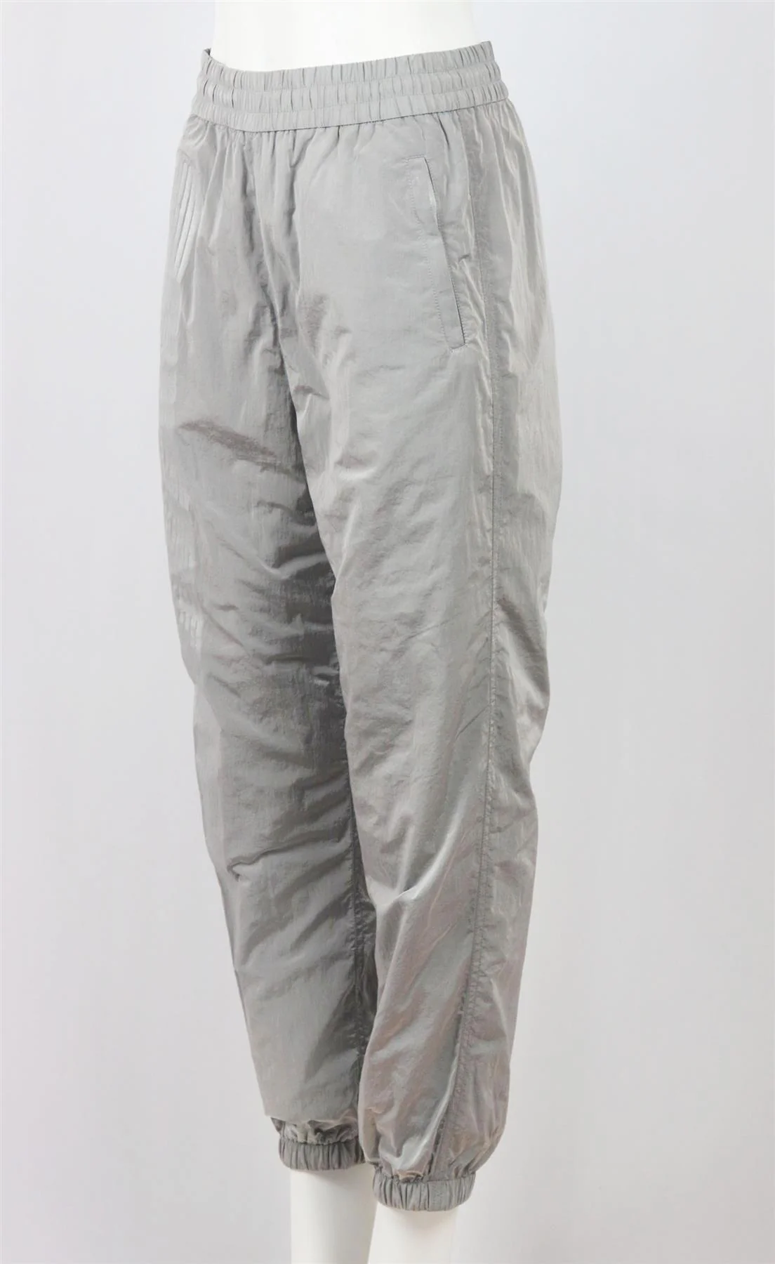 T BY ALEXANDER WANG STRIPED SHELL TRACK PANTS XSMALL - Image 3