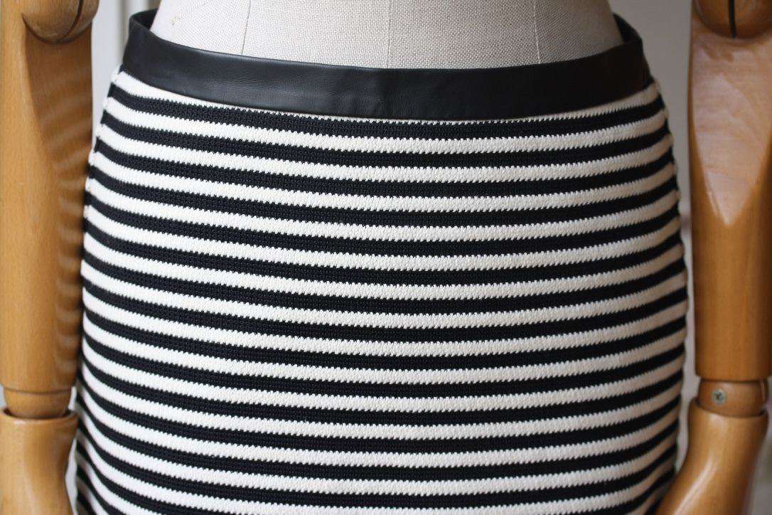 T BY ALEXANDER WANG TWISTED STRIPE SKIRT US 2 UK 6 - Image 11