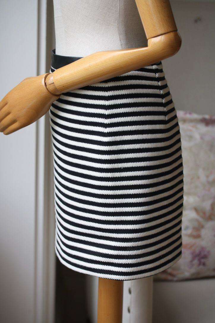 T BY ALEXANDER WANG TWISTED STRIPE SKIRT US 2 UK 6 - Image 8