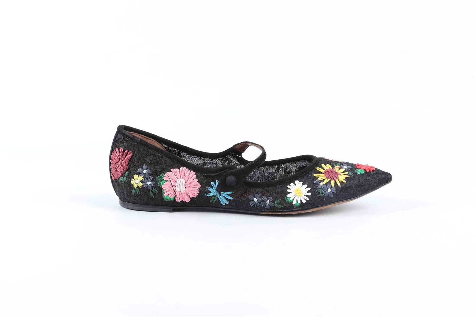 TABITHA SIMMONS BLACK MESH BALLET FLATS EU 38.5 UK 5.5 US 8.5 - Image 2