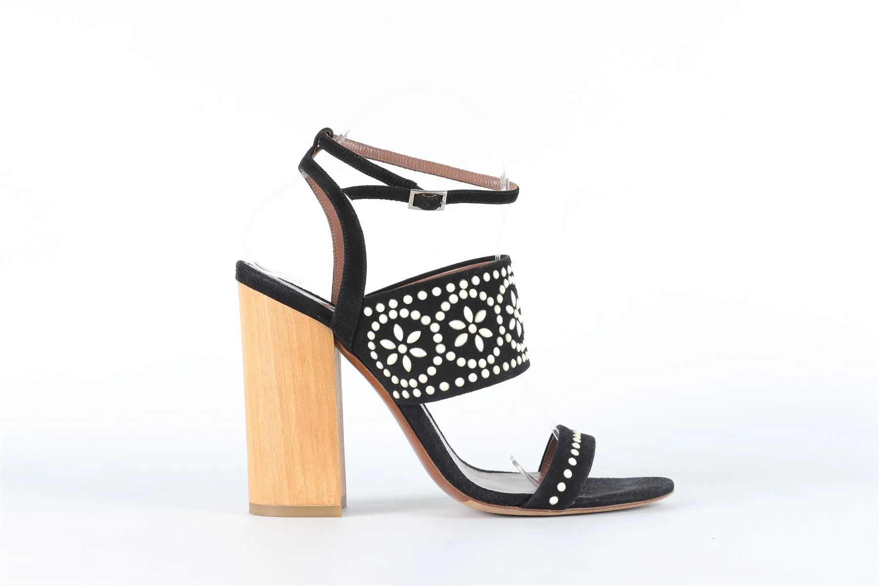 TABITHA SIMMONS BLACK SUEDE SANDALS EU 39 UK 6 US 9 - Image 2