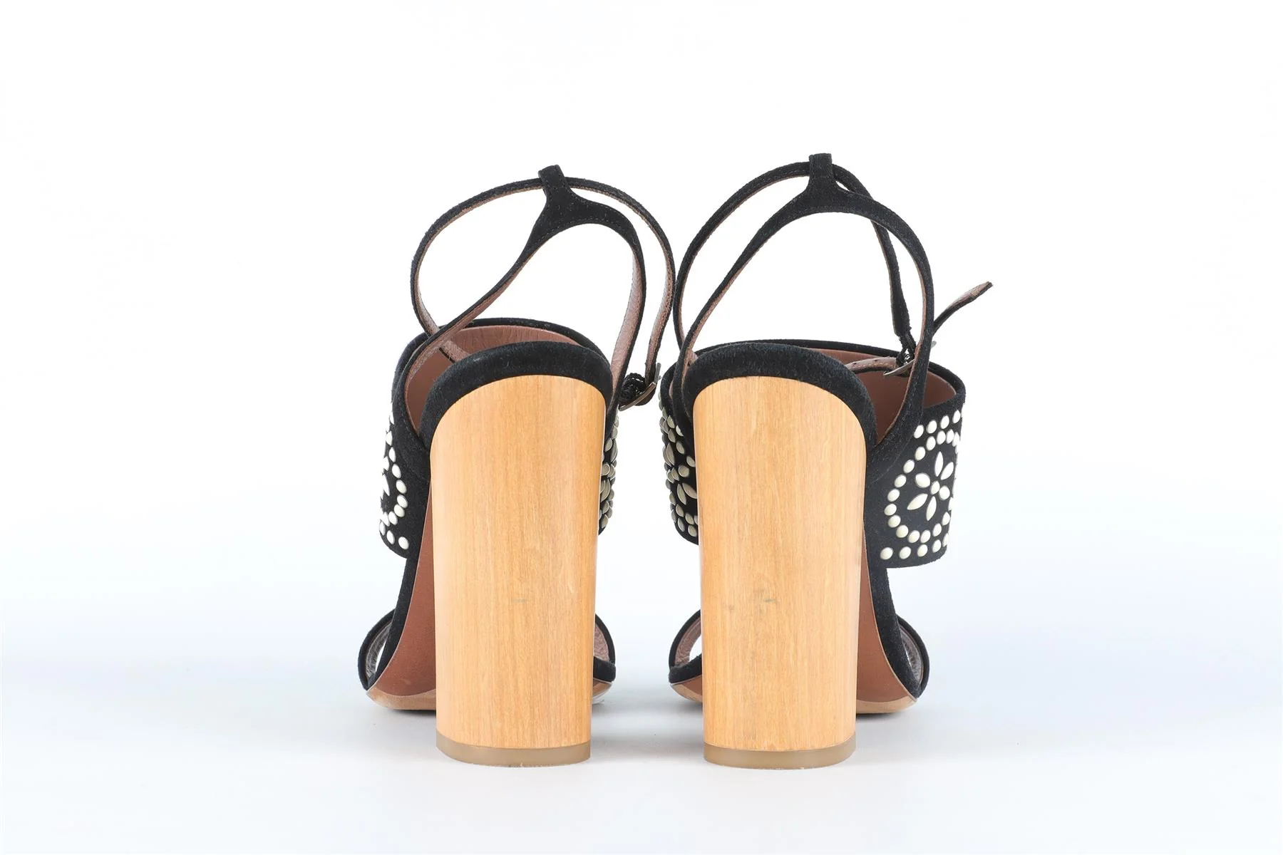 TABITHA SIMMONS BLACK SUEDE SANDALS EU 39 UK 6 US 9 - Image 5