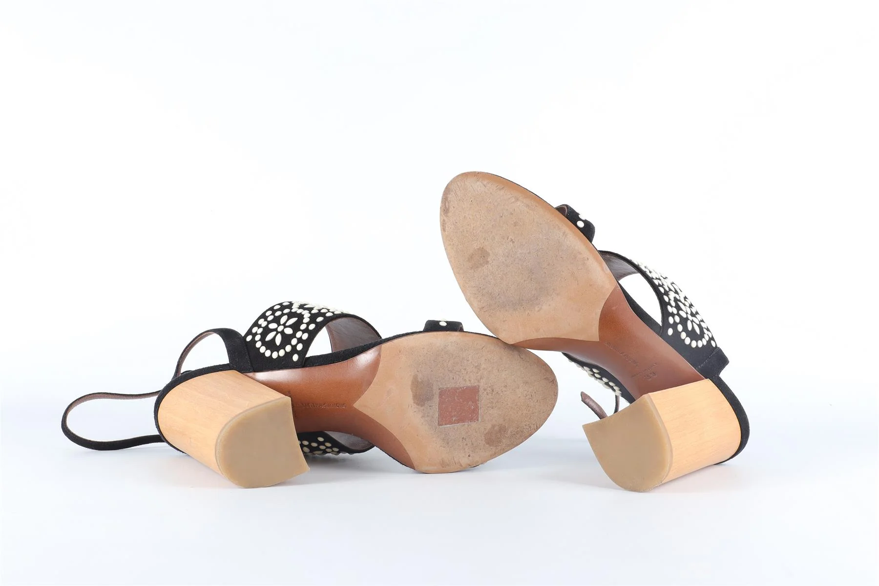 TABITHA SIMMONS BLACK SUEDE SANDALS EU 39 UK 6 US 9 - Image 6