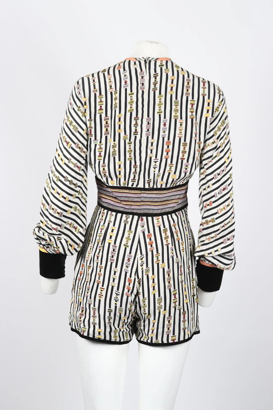 TALITHA PRINTED SILK PLAYSUIT SMALL - Image 4