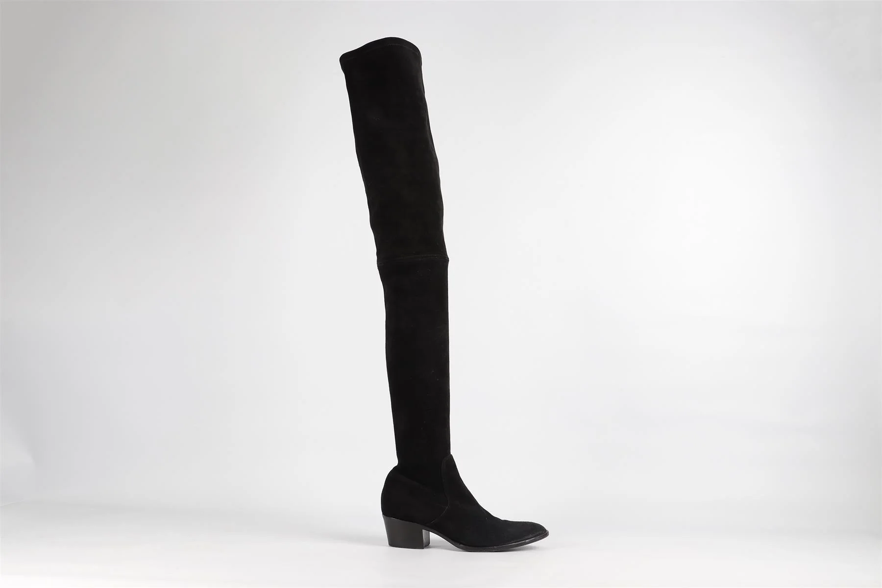 TAMARA MELLON BLACK SUEDE OVER THE KNEE BOOTS EU 39 UK 6 US 9 - Image 2