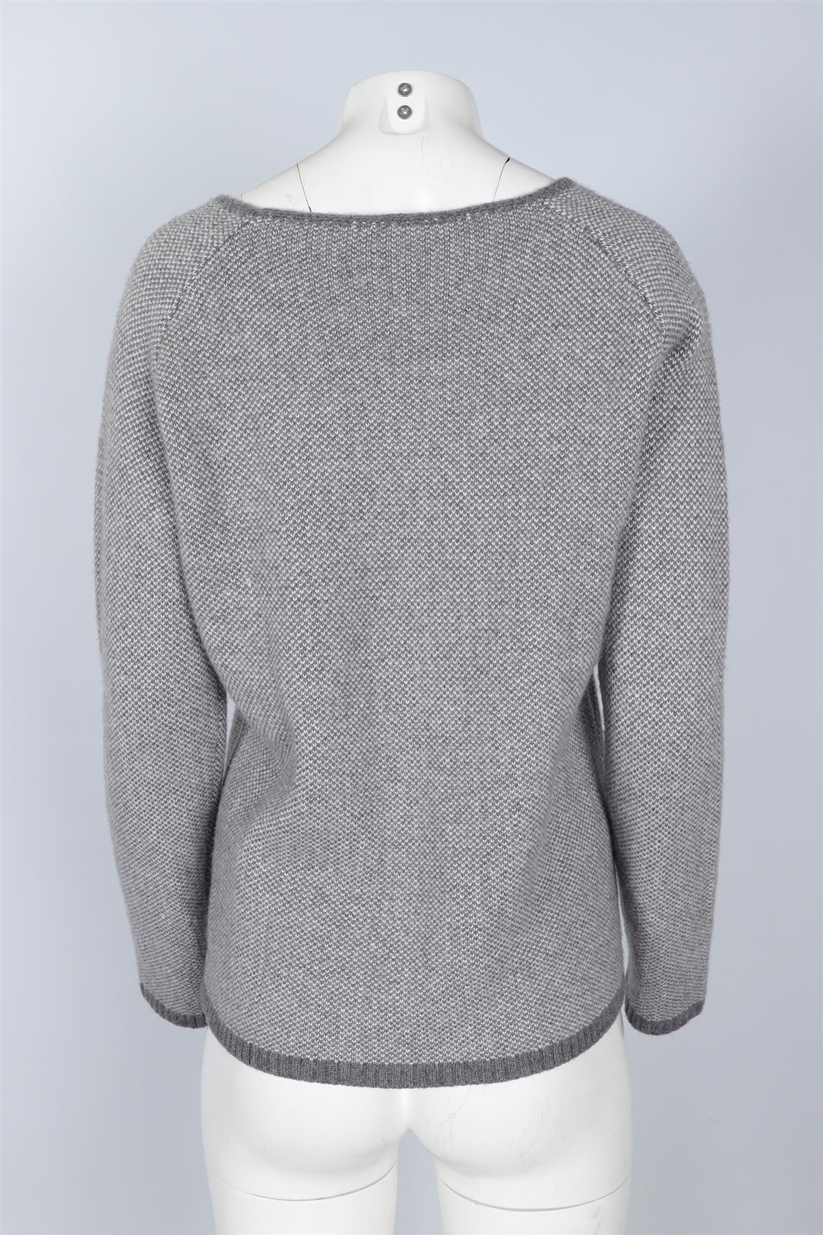 TANIA TOO GREY CASHMERE SWEATER MEDIUM - Image 4
