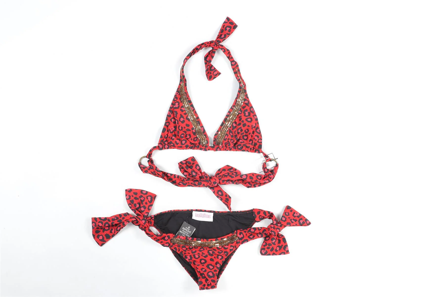 TARA MATTHEWS RED BIKINI SMALL - Image 2