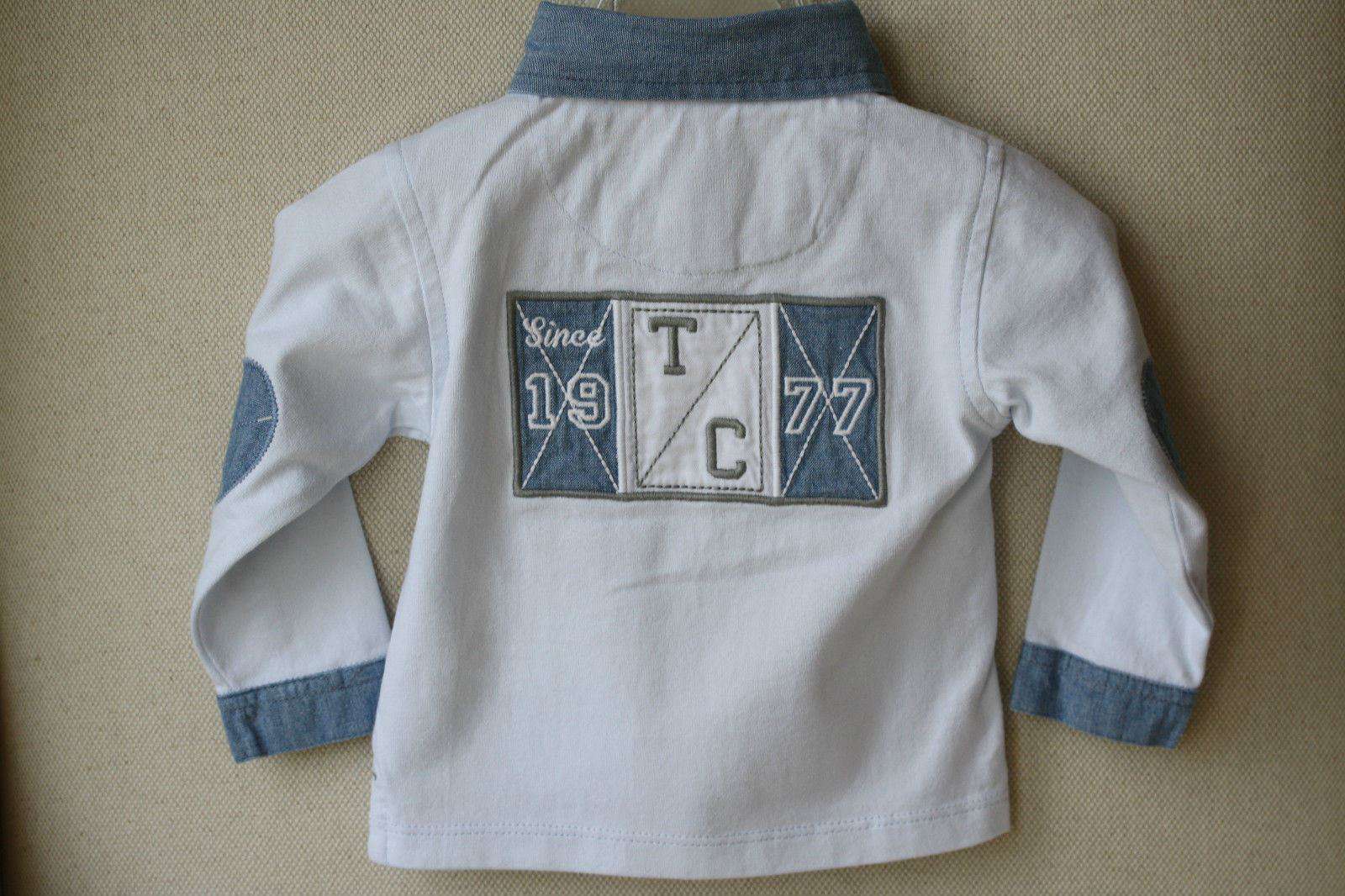 TARTINE ET CHOCOLAT BABY BLUE POLO SHIRT 3 MONTHS - Image 5