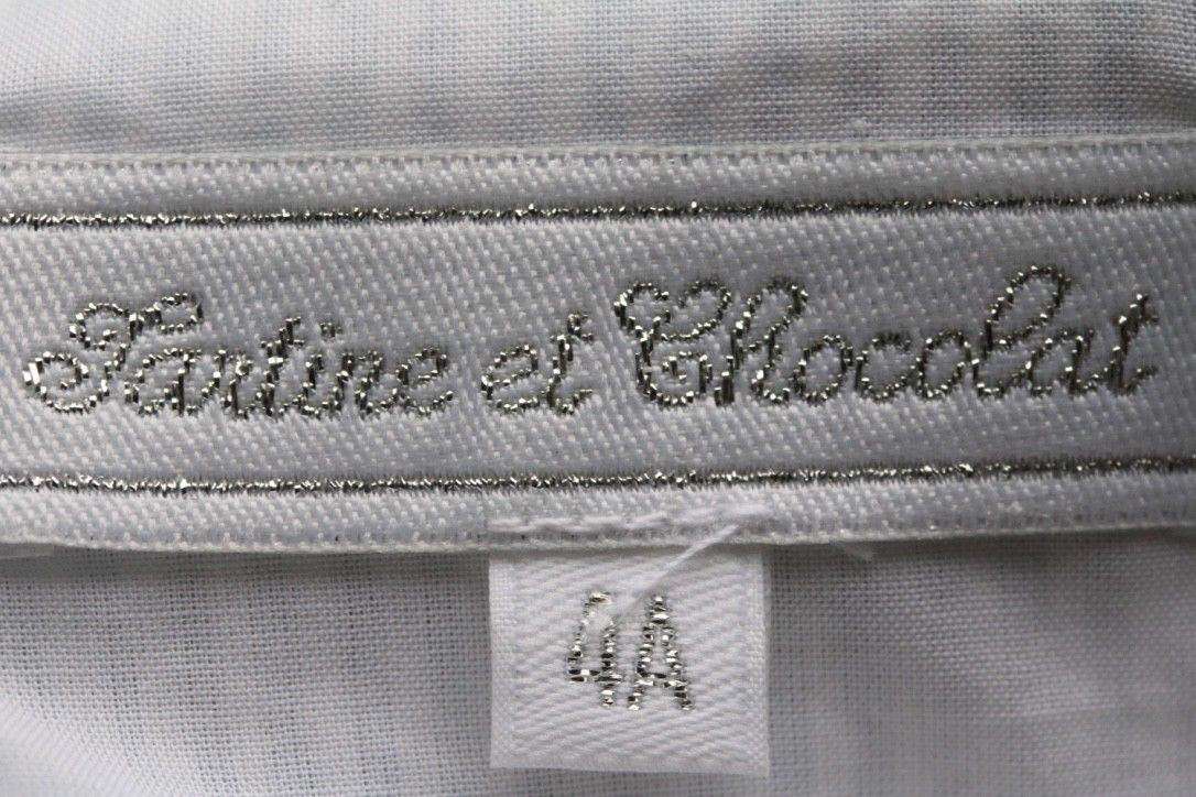 TARTINE ET CHOCOLAT BABY GIRLS BLUE STRIPED DRESS 4 YEARS - Image 5