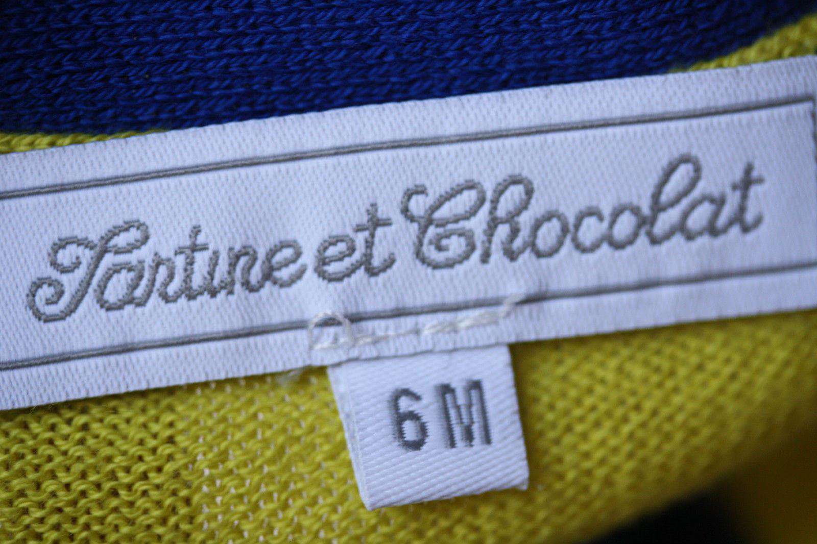 TARTINE ET CHOCOLAT BLUE TAORMINA OCTOPUS BABY CARDIGAN 6 MONTHS - Image 4