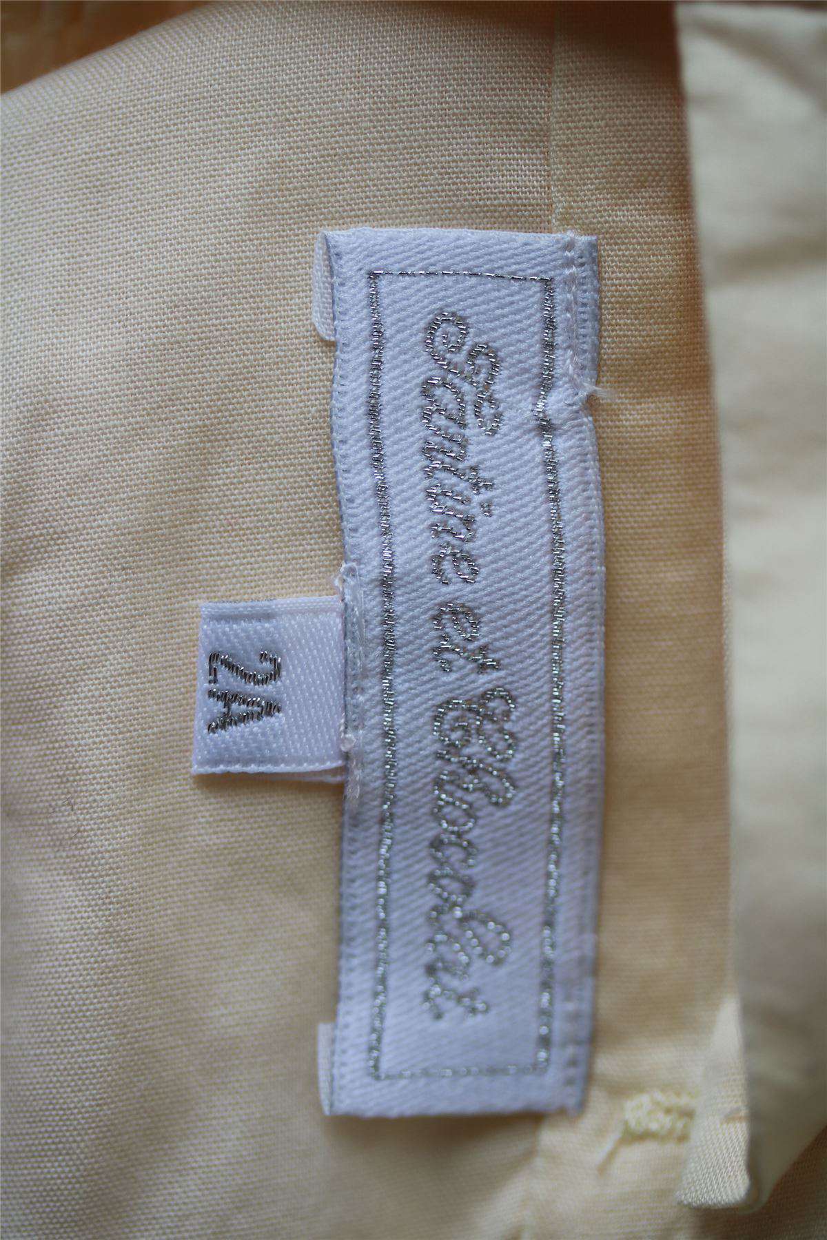 TARTINE ET CHOCOLAT GIRLS PALE YELLOW GATHERED DRESS 2 YEARS - Image 5