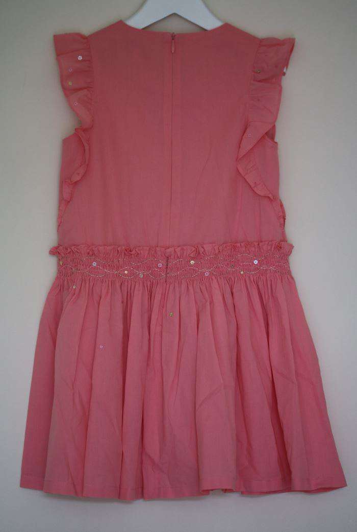 TARTINE ET CHOCOLAT GIRLS PINK COTTON DRESS 6 YEARS - Image 2