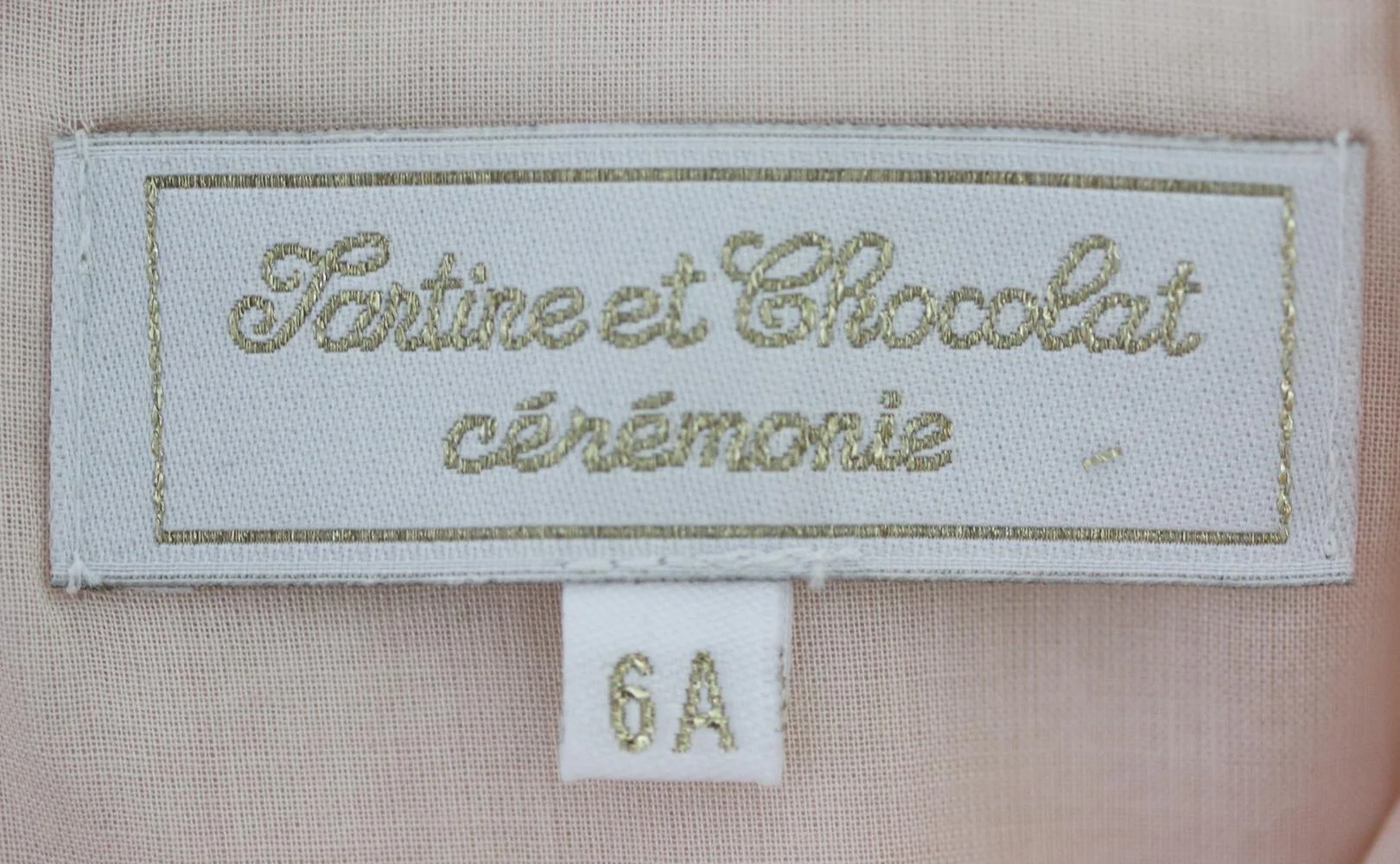 TARTINE ET CHOCOLAT KIDS GIRLS METALLIC TULLE DRESS 6 YEARS - Image 4