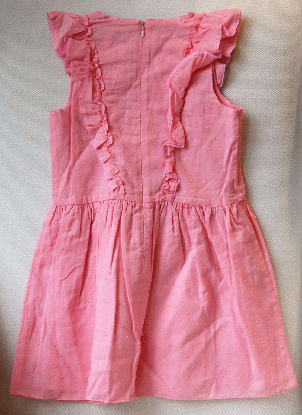TARTINE ET CHOCOLAT KIDS GIRLS RUFFLE COTTON DRESS 6 YEARS - Image 3