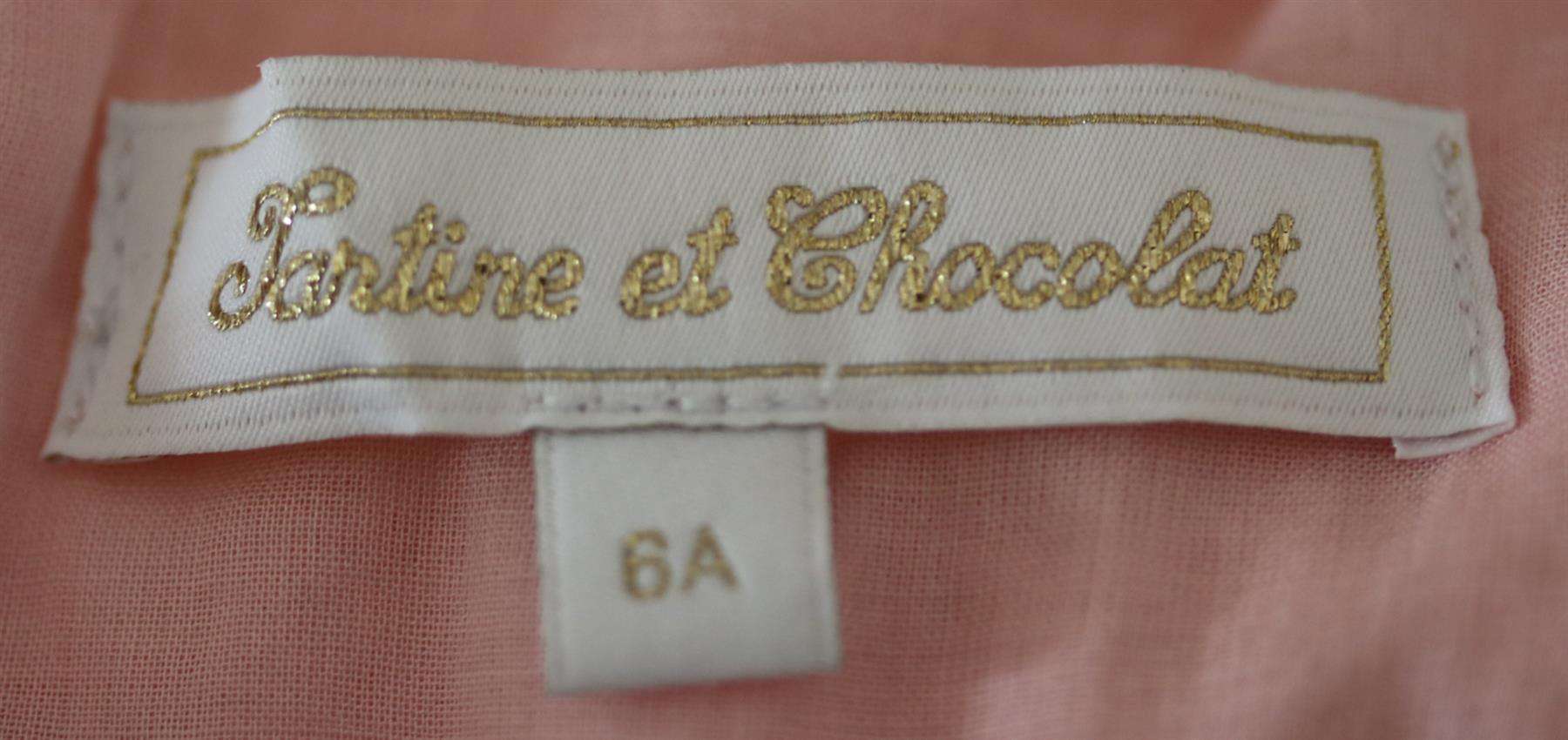 TARTINE ET CHOCOLAT KIDS GIRLS RUFFLE DRESS 6 YEARS - Image 4