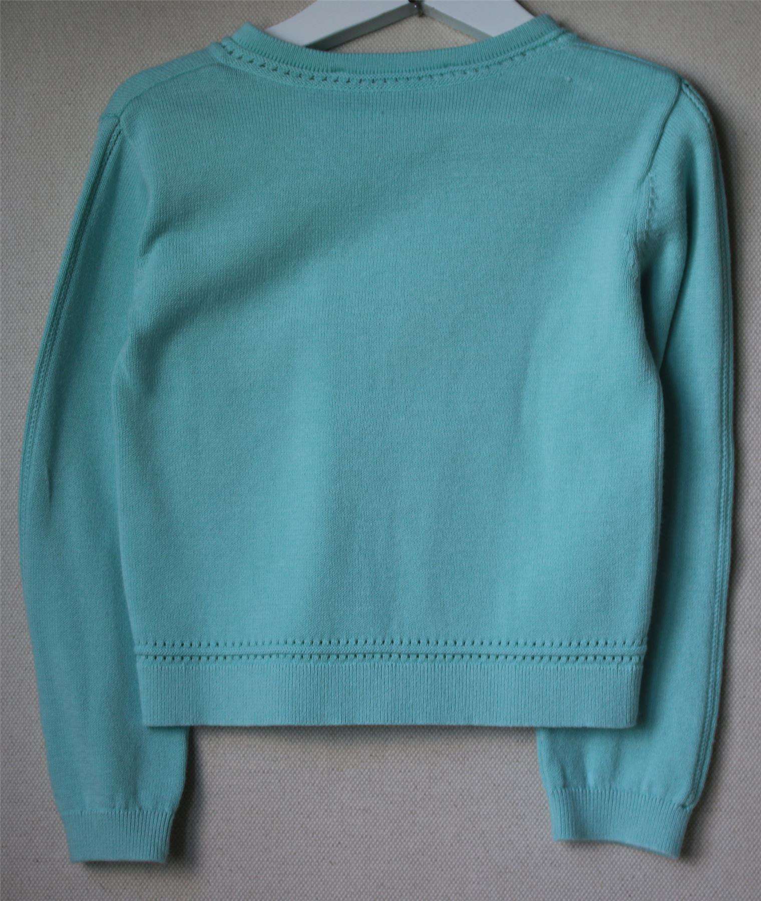 TARTINE ET CHOCOLAT PALE BLUE COTTON KNITTED CARDIGAN 4 YEARS - Image 2