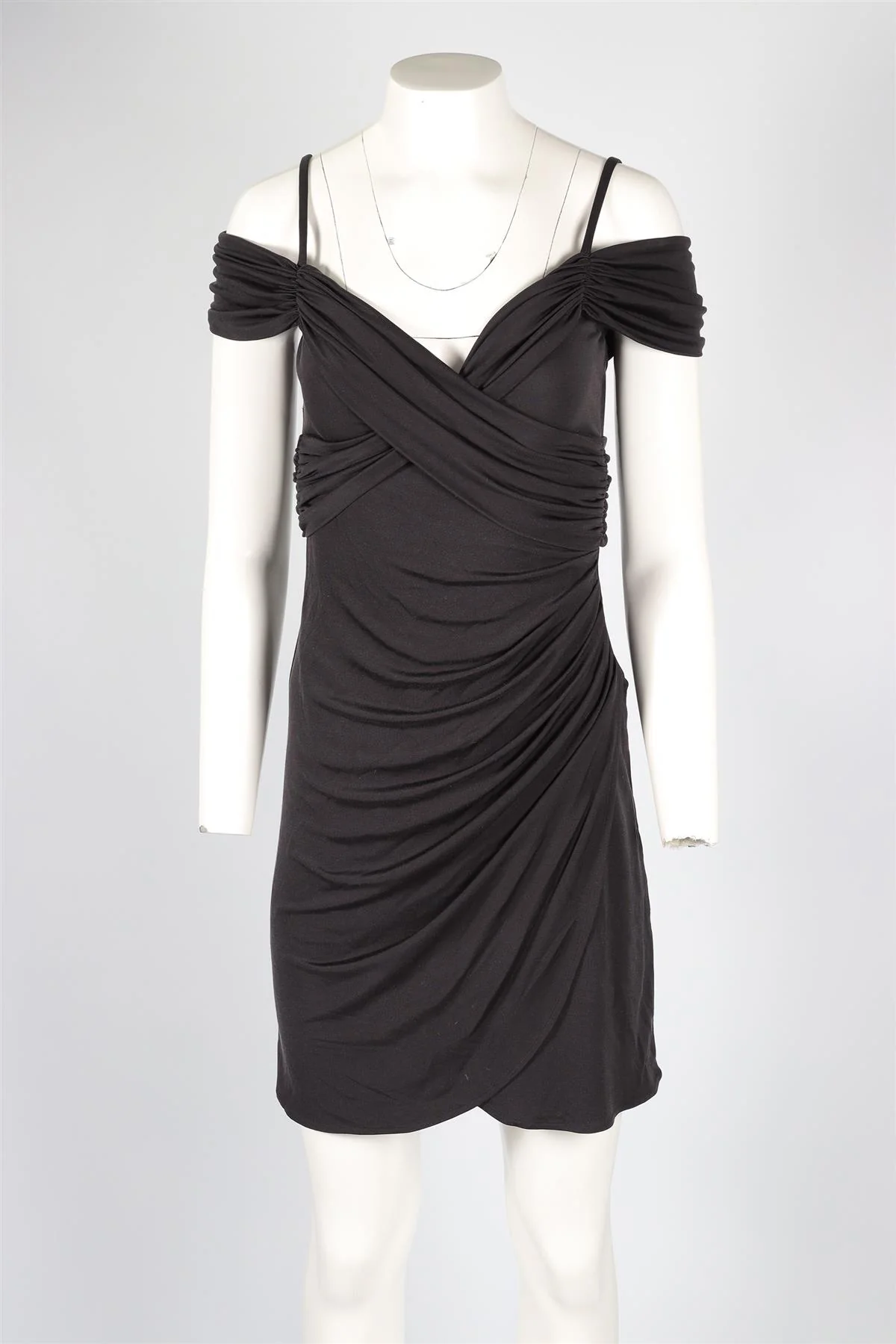 TEMPERLEY LONDON BLACK JERSEY MINI DRESS UK 8 - Image 2
