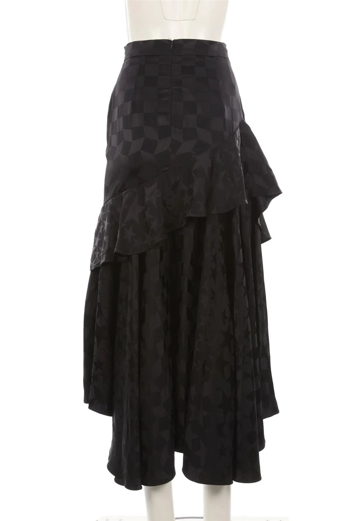 TEMPERLEY LONDON BLACK SATIN MAXI SKIRT UK 8 - Image 4