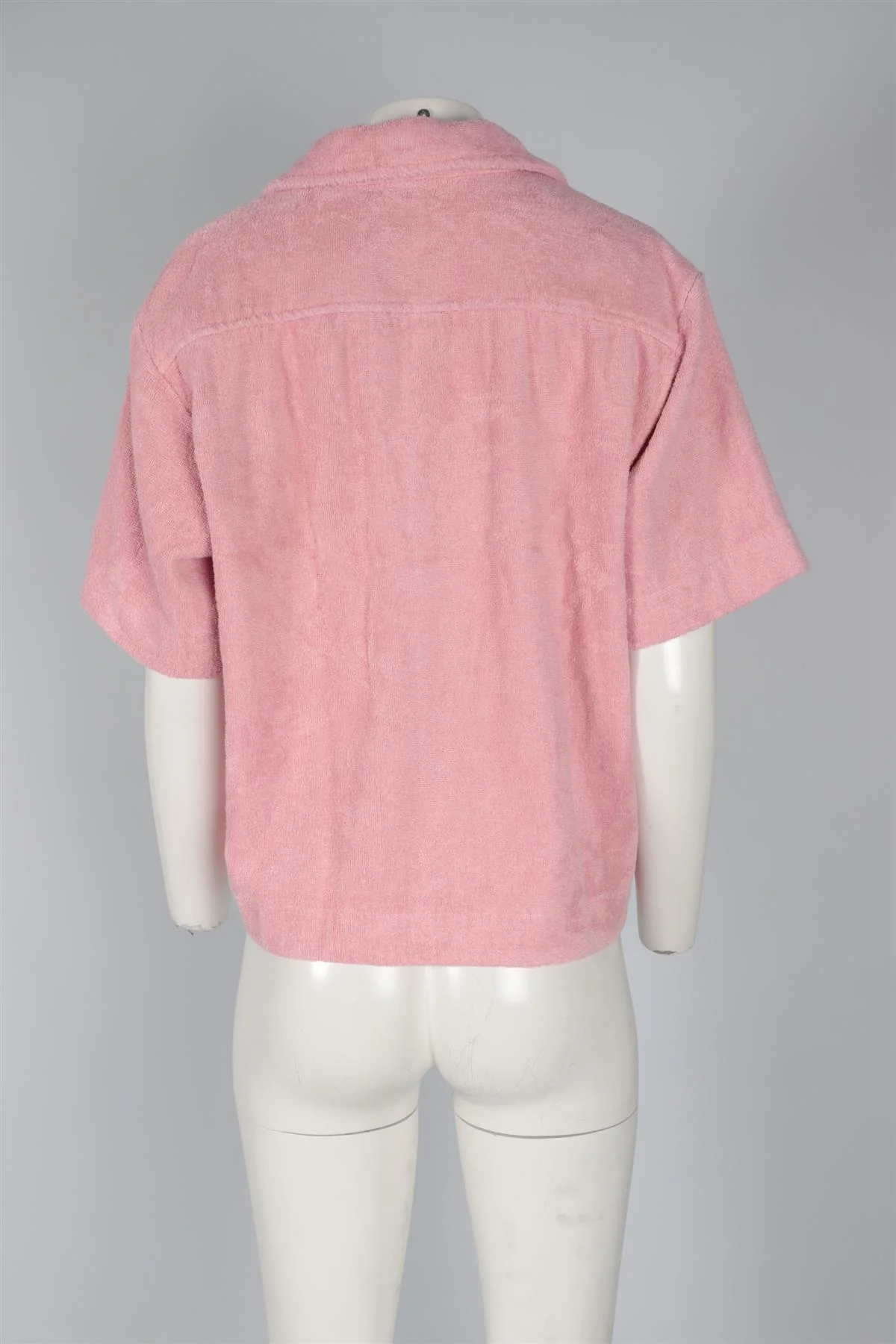 TERRY PINK COTTON SHIRT SMALL - Image 4