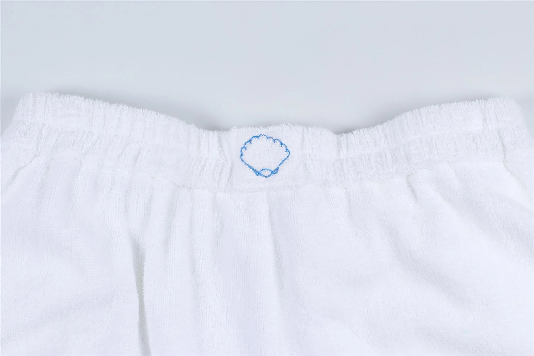 TERRY TOWELLING WHITE COTTON SHORTS MEDIUM - Image 5