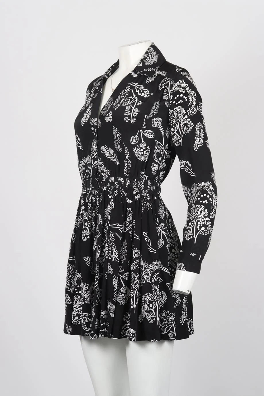 THAKOON ADDITION PRINTED SILK MINI DRESS US 2 UK 6 - Image 3