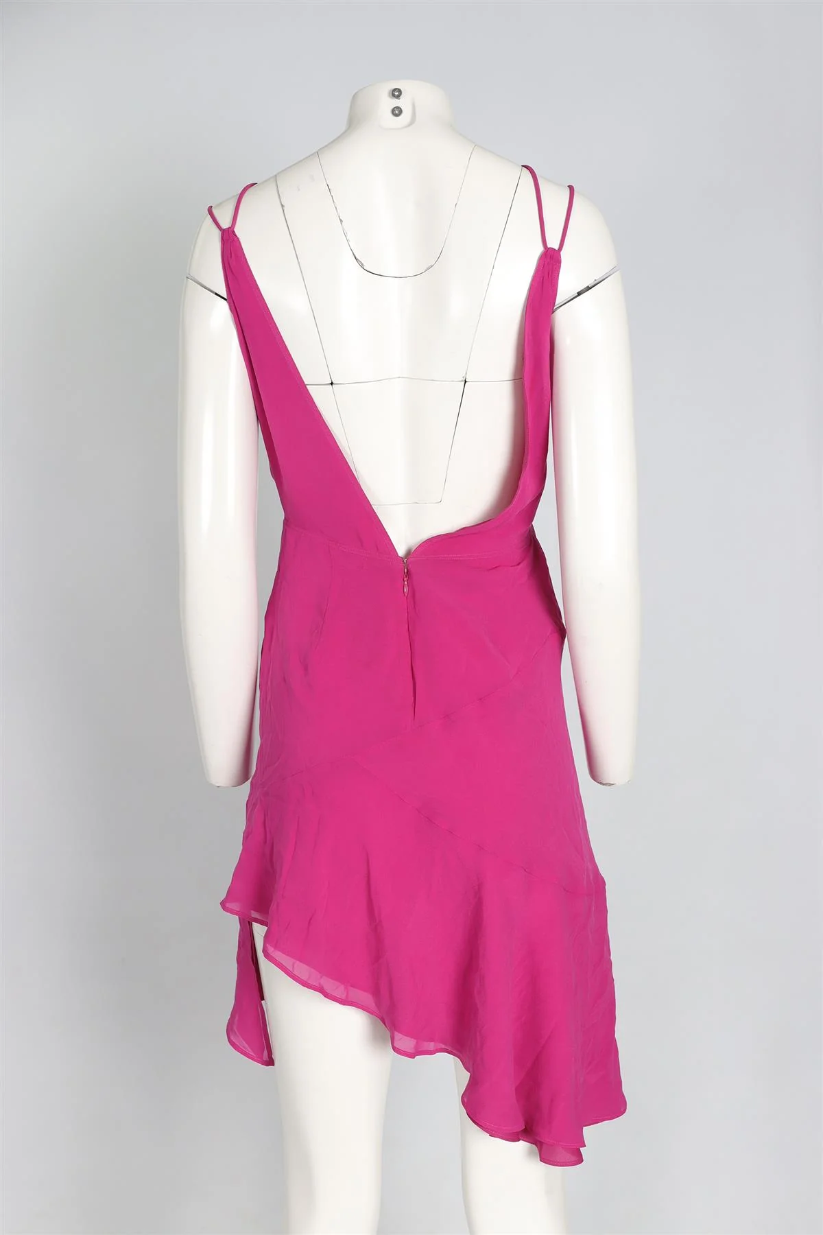 THE ANDAMANE PINK SILK MINI DRESS IT 38 UK 6 - Image 4