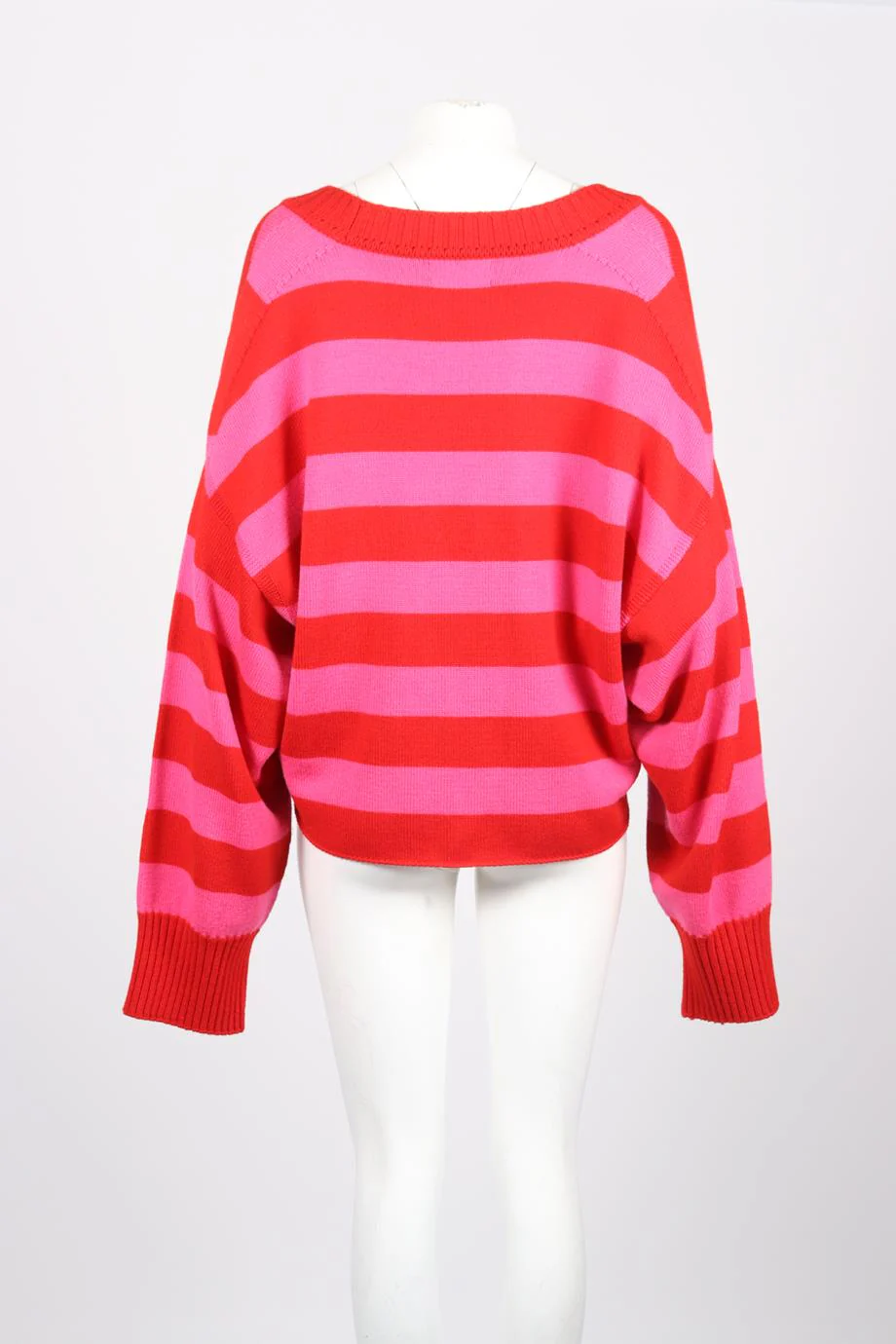 THE ATTICO STRIPPED WOOL CARDIGAN SMALL - Image 4