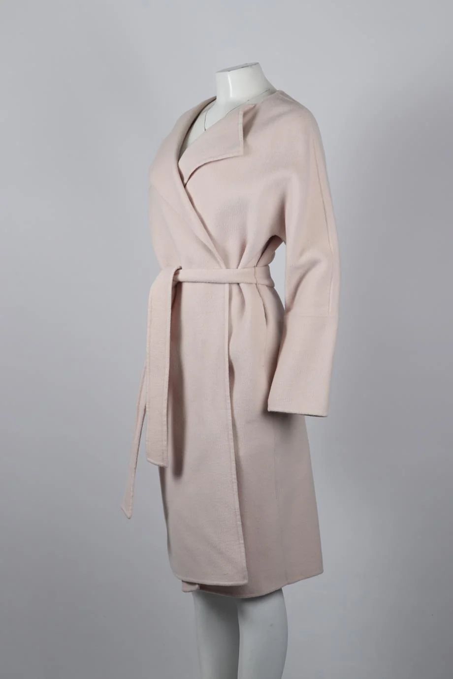 THE COAT CO BELTED CASHMERE AND WOOL BLEND COAT SMALL - Image 3