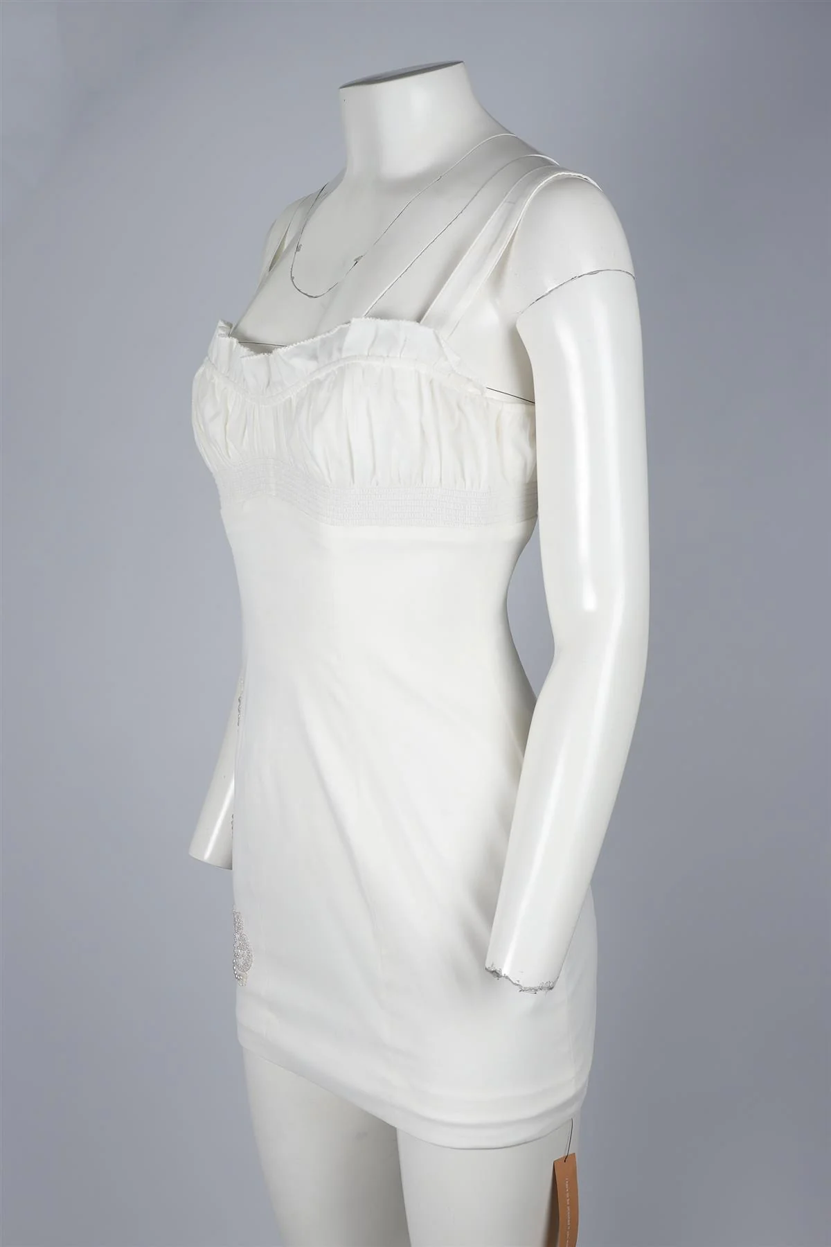 THE COLLECTION BY REFORMATION WHITE COTTON MINI DRESS US 2 UK 6 - Image 3
