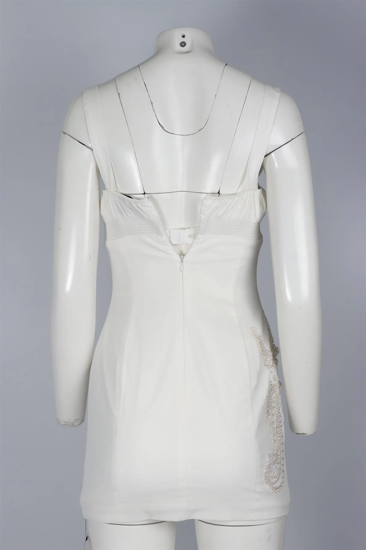 THE COLLECTION BY REFORMATION WHITE COTTON MINI DRESS US 2 UK 6 - Image 4